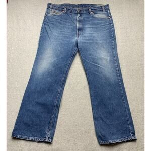 VINTAGE Levis Jeans Mens 42x30 Blue 575 Bootcut Cotton Denim Orange Tab USA 90s
